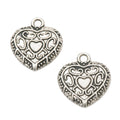 Zinc Alloy Heart Charm Pendant No.354151 for DIY Necklace Bracelet Jewelry Making view 4
