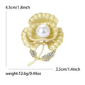 Matte Alloy Pansy Brooch Pin For Suits Coats And Apparel view 5