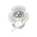 Matte Alloy Pansy Brooch Pin For Suits Coats And Apparel view 2