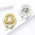 Matte Alloy Pansy Brooch Pin For Suits Coats And Apparel view 3