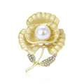 Matte Alloy Pansy Brooch Pin For Suits Coats And Apparel view 1