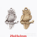 Zinc Alloy Owl Charm Pendant No.616053 for DIY Necklace Bracelet Jewelry Making view 1
