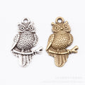Zinc Alloy Owl Charm Pendant No.616053 for DIY Necklace Bracelet Jewelry Making view 4