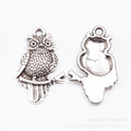 Zinc Alloy Owl Charm Pendant No.616053 for DIY Necklace Bracelet Jewelry Making view 3
