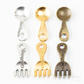 Zinc Alloy Fork And Spoon Charm Pendant for DIY Necklace Bracelet Jewelry Making view 1