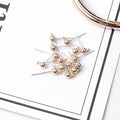 Elegant Gold Ball Stud With 925 Silver Pin DIY Jewelry Findings Handmade Ear Post Accessories Earrings view 4