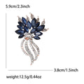 Alloy Rhinestone Flower Brooch For Women Suits And Dresses view 6