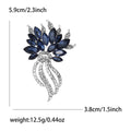 Alloy Rhinestone Flower Brooch For Women Suits And Dresses view 5