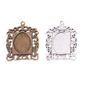 18x25mm Zinc Alloy Oval Setting Charm Pendant No.970450 for DIY Necklace Bracelet Jewelry Making view 4