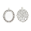 18x25mm Zinc Alloy Oval Setting Charm Pendant No.838226 for DIY Necklace Bracelet Jewelry Making view 3