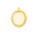 18x25mm Zinc Alloy Oval Setting Charm Pendant No.838226 for DIY Necklace Bracelet Jewelry Making view 5