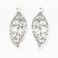 DIY Jewelry Accessories Antique Alloy Leaf Pendant Charm For Necklace Craft Making view 3