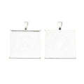25mm Zinc Alloy Square Bezel Charm Pendant for DIY Necklace Bracelet Jewelry Making view 4