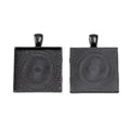 25mm Zinc Alloy Square Bezel Charm Pendant for DIY Necklace Bracelet Jewelry Making view 2