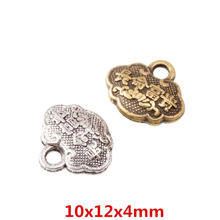Zinc Alloy Safety Lock Charm Pendant for DIY Necklace Bracelet Jewelry Making