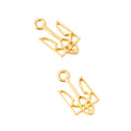 Zinc Alloy Trident Charm Pendant No.995191 for DIY Necklace Bracelet Jewelry Making view 2