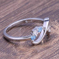 Infinity Heart Mom Letter Ring, Micro Pave Zircon Adjustable Copper Jewelry For Women view 2