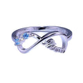 Infinity Heart Mom Letter Ring, Micro Pave Zircon Adjustable Copper Jewelry For Women view 5