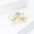 Alloy Matte Gold Butterfly Brooch Pin For Women's Suit Coat view 4