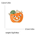 Alloy Enamel Pumpkin Brooch Pin For Halloween Suit Decoration view 5