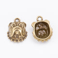 Zinc Alloy Dog Head Charm Pendant No.001114 for DIY Necklace Bracelet Jewelry Making view 3