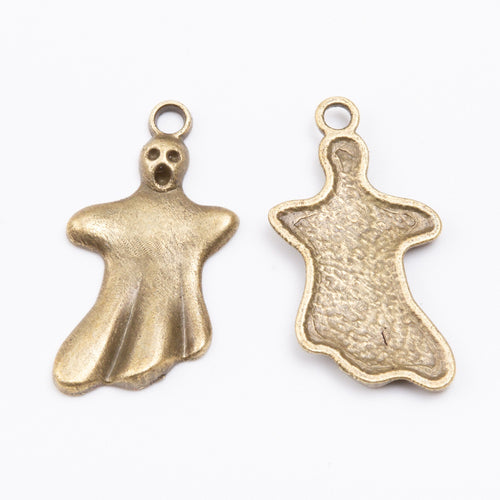 Zinc Alloy Ghost Charm Pendant No.009325 for DIY Necklace Bracelet Jewelry Making