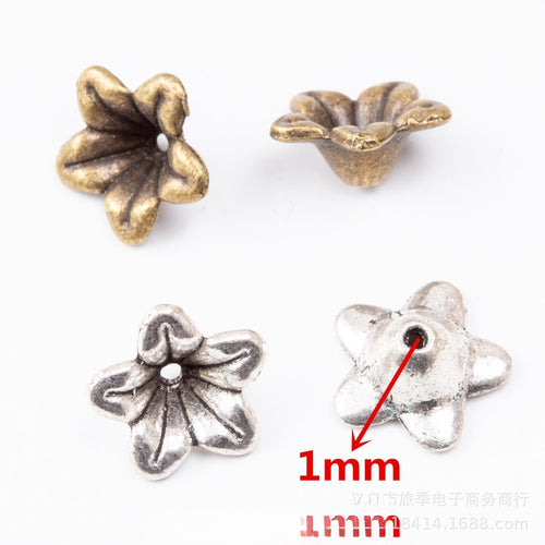 DIY Jewelry Accessories Antique Alloy Flower Pendant Charm For Necklace Making
