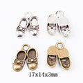 Zinc Alloy Shoe Charm Pendant No.245360 for DIY Necklace Bracelet Jewelry Making view 1