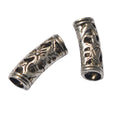 DIY Vintage Alloy Bracelet Accessories Hollow Long Tube Large Hole Beads view 4