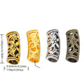 DIY Vintage Alloy Bracelet Accessories Hollow Long Tube Large Hole Beads view 1