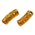 DIY Vintage Alloy Bracelet Accessories Hollow Long Tube Large Hole Beads view 3