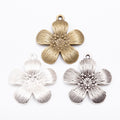 Zinc Alloy Flower Charm Pendant No.342387 for DIY Necklace Bracelet Jewelry Making view 5