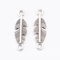 Zinc Alloy Feather Leaf Charm Pendant No.342507 for DIY Necklace Bracelet Jewelry Making view 3