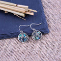 Creative Beach Style Women's Shell Earrings, Antique Silver Plated Copper Ear Jewelry view 4