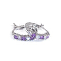 European American Multicolor Zircon Ear Cuff Earrings, Fashion Versatile Women's Jewelry view 8