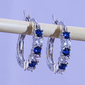 European American Multicolor Zircon Ear Cuff Earrings, Fashion Versatile Women's Jewelry view 1