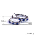 European American Multicolor Zircon Ear Cuff Earrings, Fashion Versatile Women's Jewelry view 5