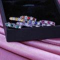 European American Multicolor Zircon Ear Cuff Earrings, Fashion Versatile Women's Jewelry view 2