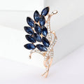 Crystal Glass Alloy Rhinestone Brooch Pin For Apparel Decoration view 2