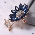Alloy Crystal Glass Rhinestone Brooch For Fashion Garment Accessories view 4