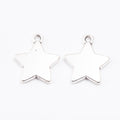 DIY Jewelry Accessories Antique Alloy Smooth Star Pendant Charm For Necklace Making view 4