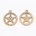 Zinc Alloy Star Charm Pendant No.570574 for DIY Necklace Bracelet Jewelry Making view 2