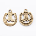 Zinc Alloy Horseshoe Boot Charm Pendant for DIY Necklace Bracelet Jewelry Making view 3
