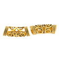 DIY Antique Alloy Hollow Long Tube Large Hole Beads For Bracelet Jewelry Accessories view 4