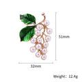 Alloy Green Enamel Plant Brooch Pin For Suit Clothing Decoration view 5