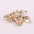 Alloy Green Enamel Plant Brooch Pin For Suit Clothing Decoration view 3