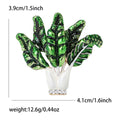 Elegant Alloy Rhinestone Cabbage Brooch Pin For Suits And Garments view 5