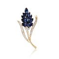 Glass Crystal Wheat Brooch Pin For Women's Plant Apparel Accessories view 5