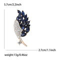 Alloy Crystal Glass Brooch Elegant Lapel Pin For Suits And Coats view 6