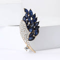 Alloy Crystal Glass Brooch Elegant Lapel Pin For Suits And Coats view 3
